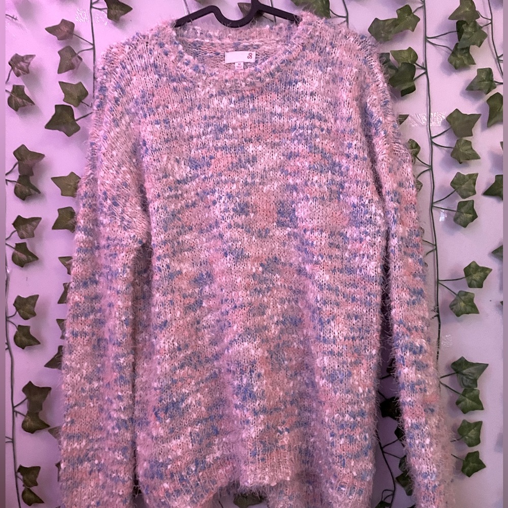 SO fuzzy sweater